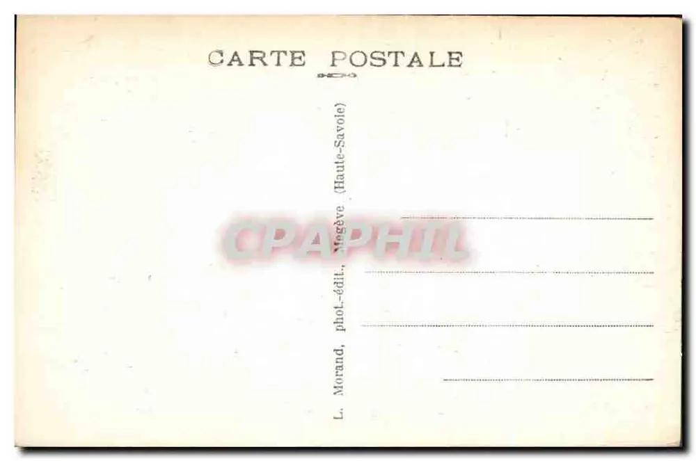 Route des Alpes Nice-Evian, von der Glettaz zum Col des Aravis — 960 — L. Morand, Megève (Haute-Savoie) - Rückseite