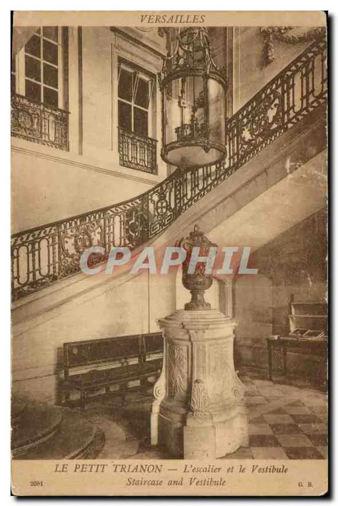 Das kleine Trianon — Die Treppe und der Vestibül — G.B. - Vorderseite