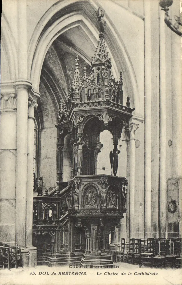 DOL-de-BRETAGNE — Der Stuhl der Kathedrale — Côte d'Émeraude, n°43 - Vorderseite