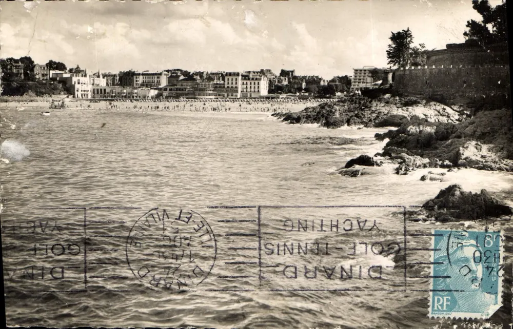 Dinard — A praia — Edições La France Artistique - Frente