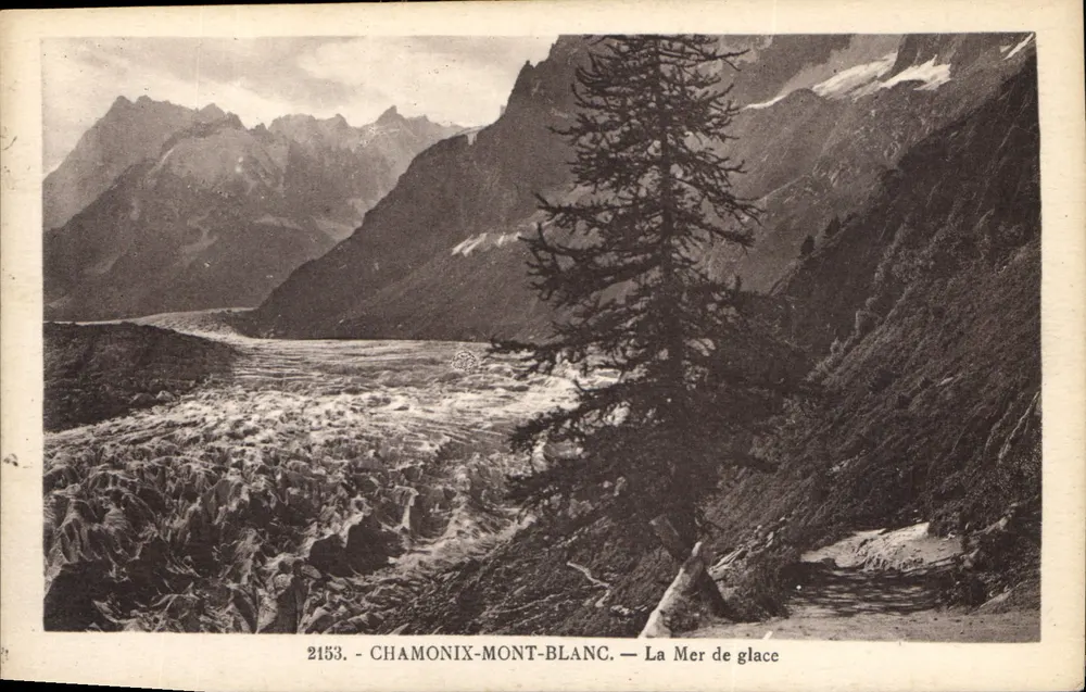 Chamonix-Mont-Blanc — A Mer de Gelo — L. Fautaz, edição em Annemasse (Haute-Savoie) n°2153 - Frente