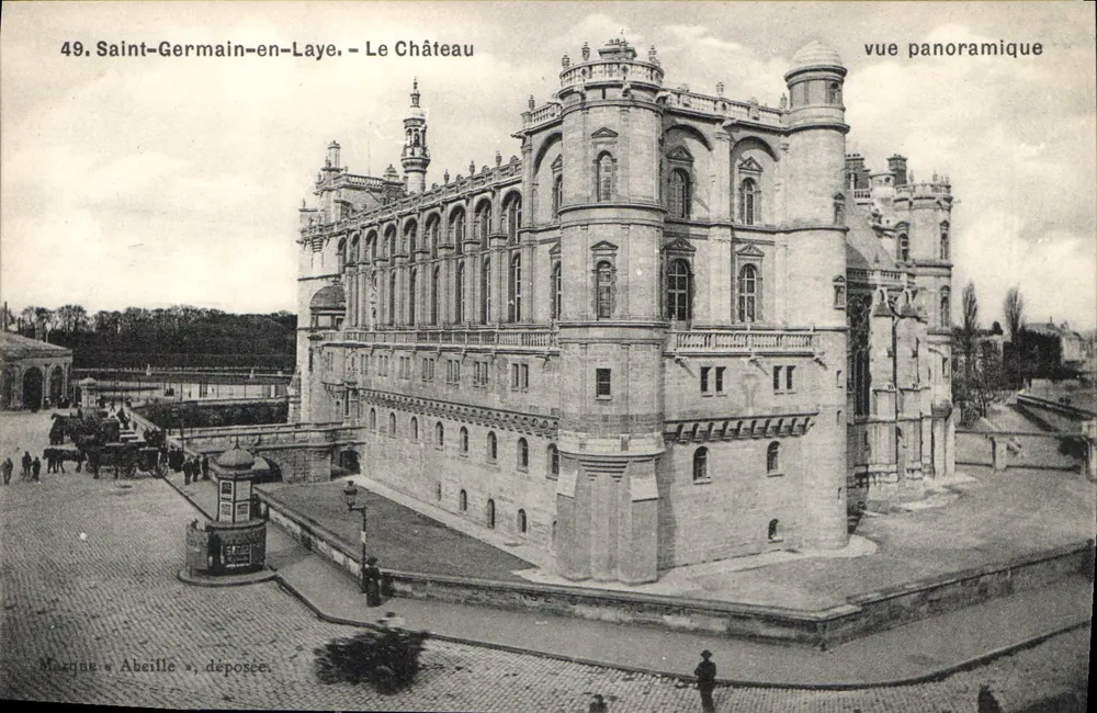 Saint-Germain-en-Laye — Das Schloss — Panoramablick — Markierung « Abeille », eingetragen - Vorderseite