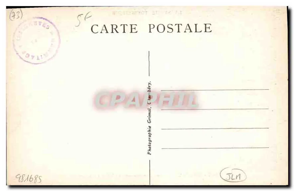Chambéry — Les Charmettes — Das Esszimmer — La Savoie Touristique, n°1079 - Rückseite
