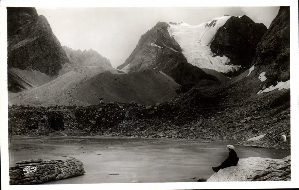 Savoische Alpen — Massiv der Vanoise — See der Vaches und Grande Casse 3 861 m. — Verleger Chambéry - Vorderseite