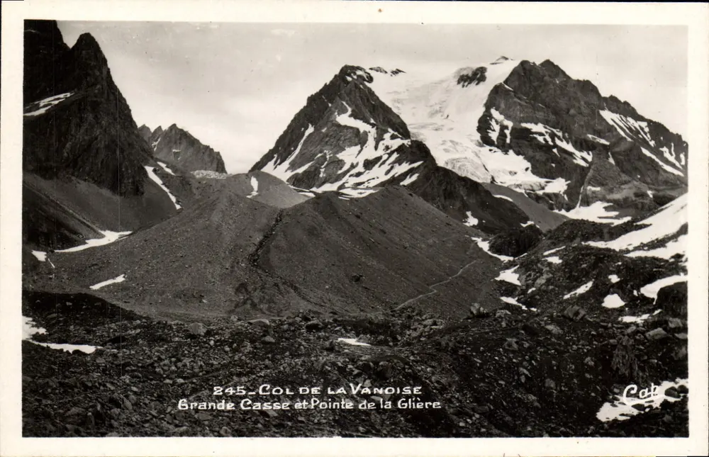 Grande Casse und Pointe de la Glière — Col de la Vanoise — Antike Ansichtskarte (42) - Vorderseite