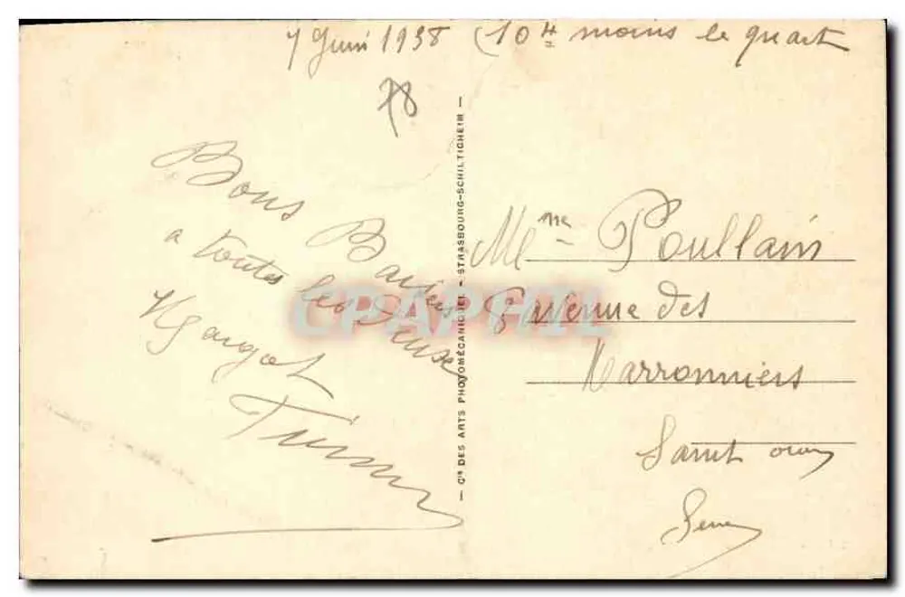Rambouillet — Das Schloss — Südseite und die Parterres — LL.45 - Rückseite