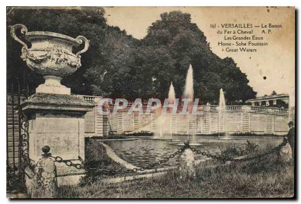 Versalhes — O Bassin du Fer à Cheval — A.P. n°161 - Frente