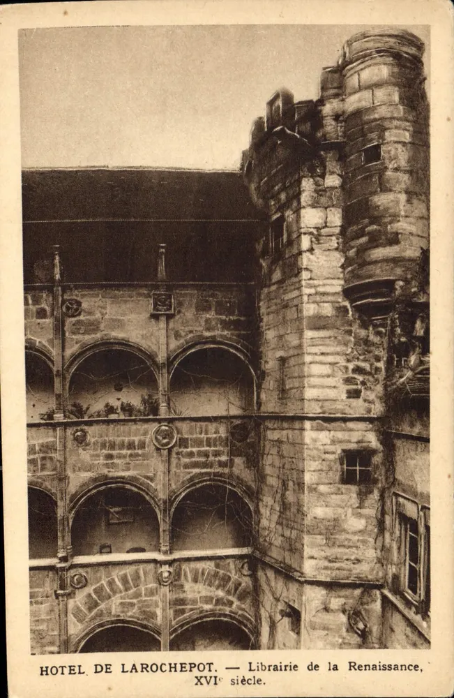 Hôtel de Larochepot — Livraria da Renascença, século XVI - Frente