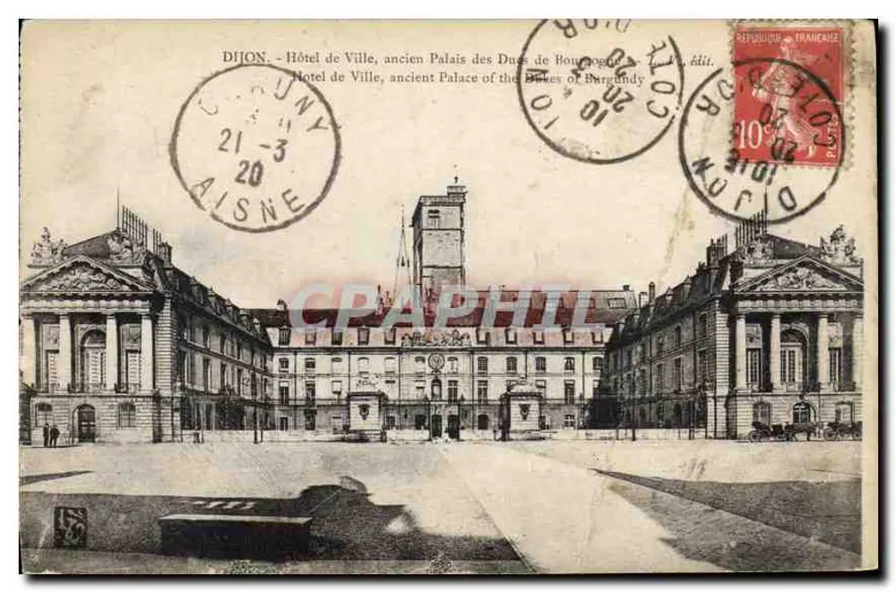 Dijon - Rathaus, ehemaliges Palast der Herzöge von Burgund — Verleger L. édit. - Vorderseite
