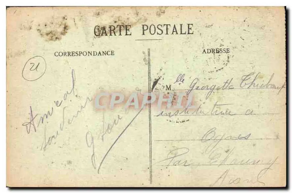 Dijon - Rathaus, ehemaliges Palast der Herzöge von Burgund — Verleger L. édit. - Rückseite