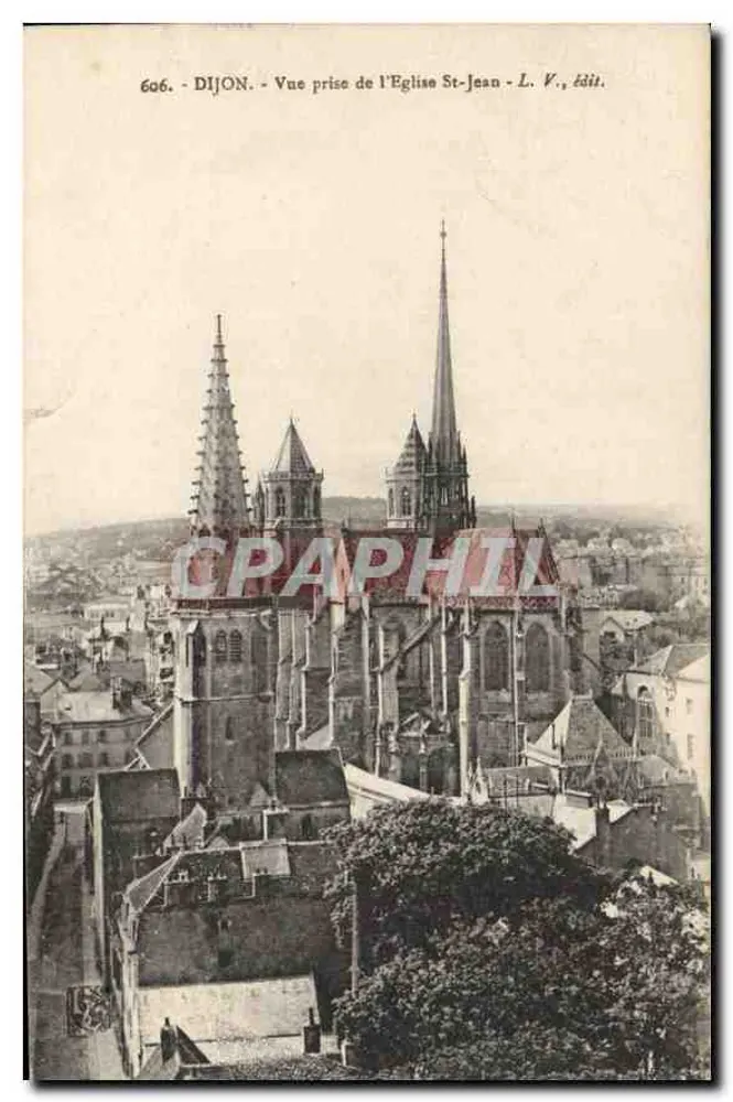 Dijon — Ansicht vom Saint-Jean Kirchhof — L. V., Verlag - Vorderseite