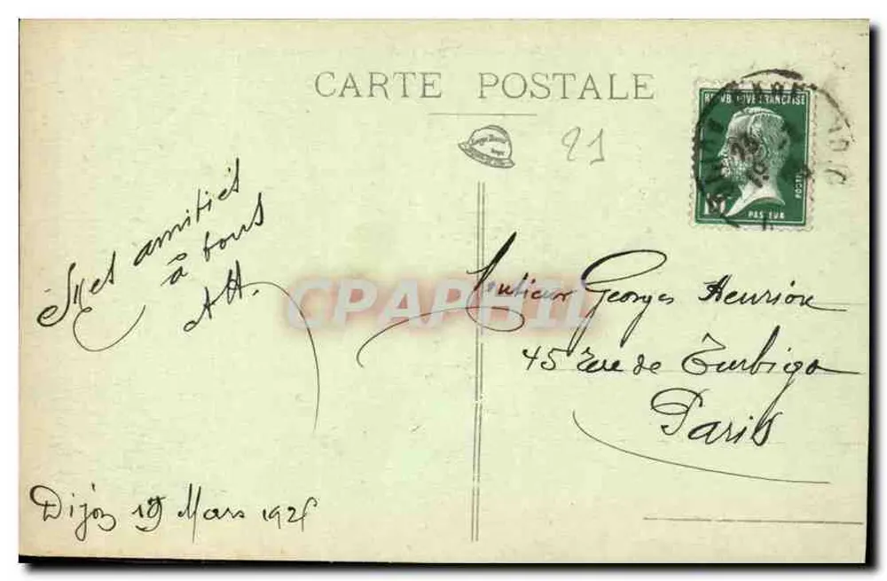 Dijon — Place Président-Wilson (Ehemals Place du Peuple) — Unbekannter Verlag, Nr. 76 - Rückseite