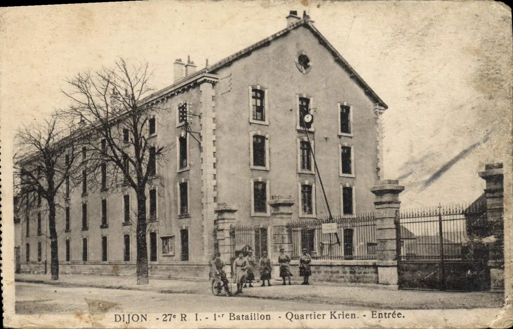 डिजॉन - 27e R.I. - 1er Bataillon - Quartier Krien - Entrée - आगे