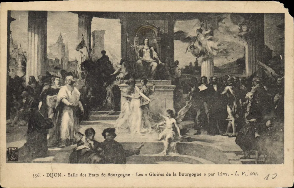 Dijon - Saal der Staaten von Burgund — Die « Ehren der Burgundien » von Lévy - L. V., Verlag 10 - Vorderseite