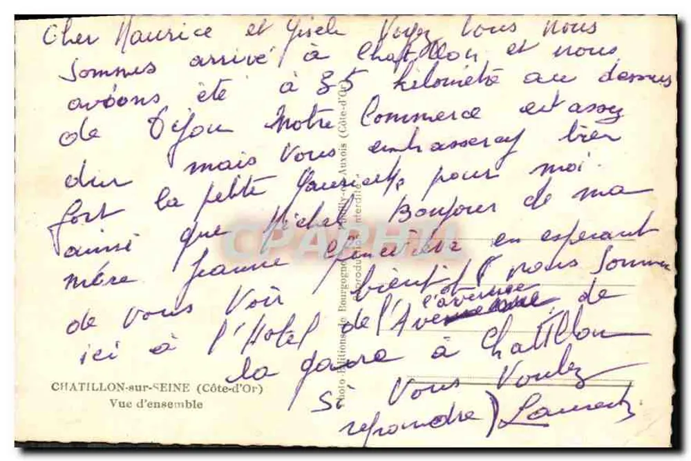 Chatillon-sur-Seine (Côte-d'Or) — algemeen overzicht — Foto Affiliéon Bourgogne - Achterkant