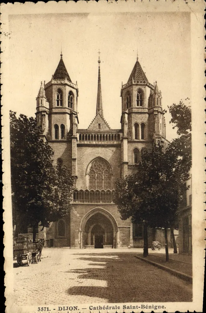 Dijon — Catedral de São Bénigne — editor C. Lardier, n° 3571 - Frente
