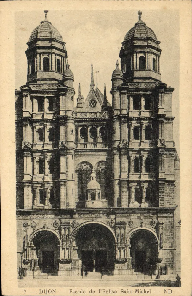 Dijon — Fachada da Igreja de São Miguel — ND - Frente