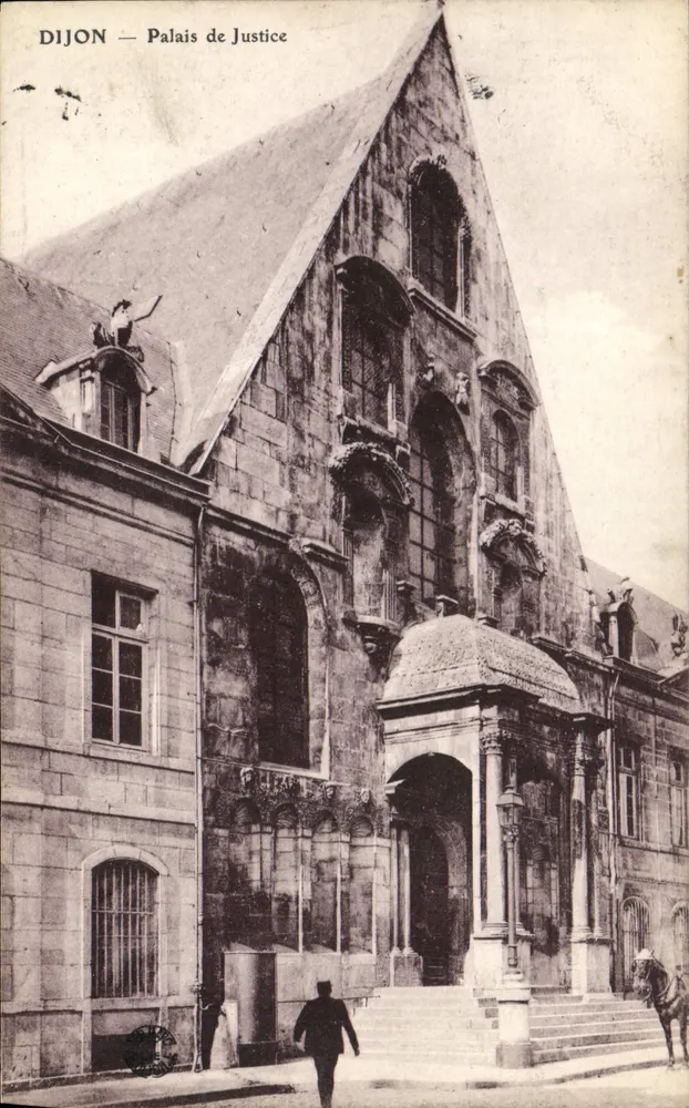 Dijon — Palácio de Justiça — Editor: Carte Postale de la France - Frente