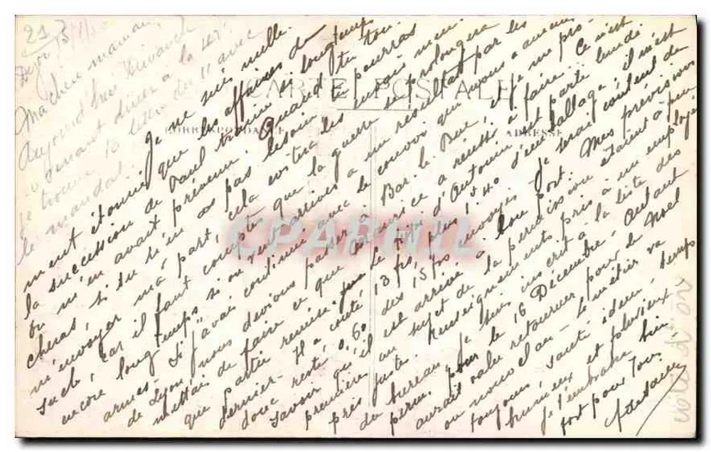 Dijon — Palácio de Justiça — Editor: Carte Postale de la France - Verso