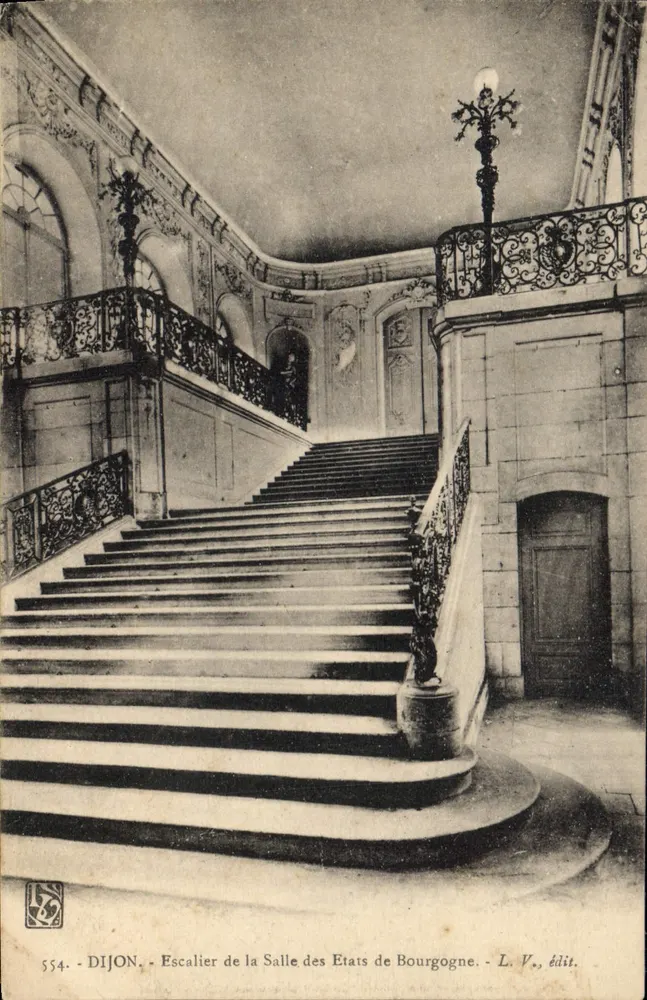 Dijon - Treppe der Salle des États de Bourgogne — L. V., Verlag - Vorderseite