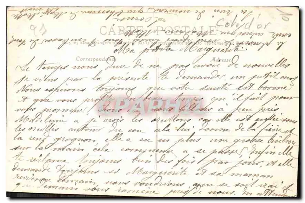 Antheuil - O caminho das Grutas — Cl. L. Chauvenet - Fregey-Bonnot, editor - Verso