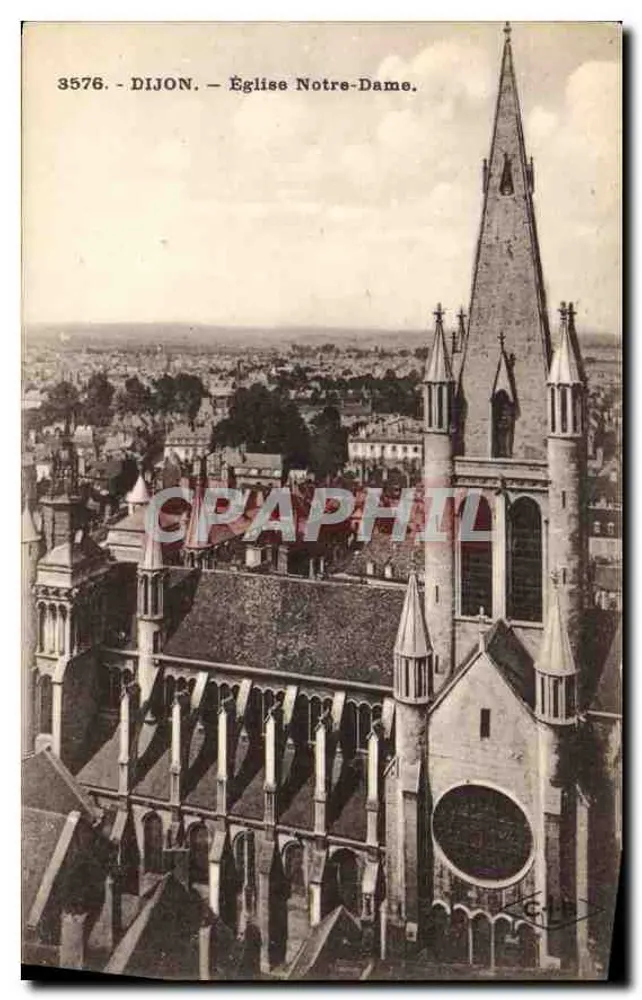 Dijon — Igreja de Nossa Senhora — Editor C. Lardis-Rossançon, n° 3576 - Frente
