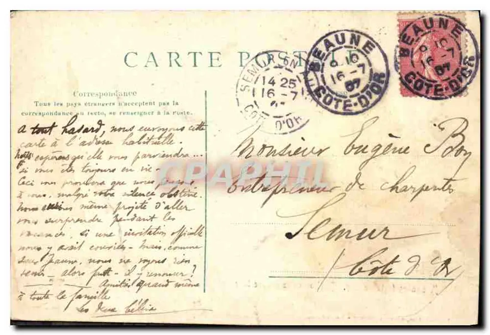 Alte Festungen — Bastion der großen Turm — Ronco Frères, Beaune - Abgegeben - Rückseite