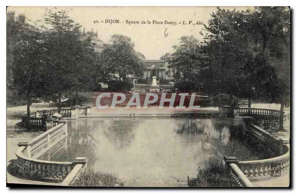 Dijon - Praça Darcy — L. V., editor, n°40 - Frente