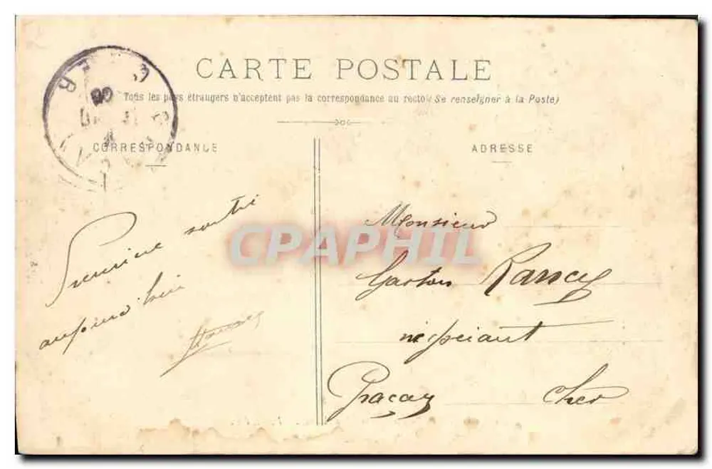 Dijon - Square de la Place Darcy — L. V., editor - Verso