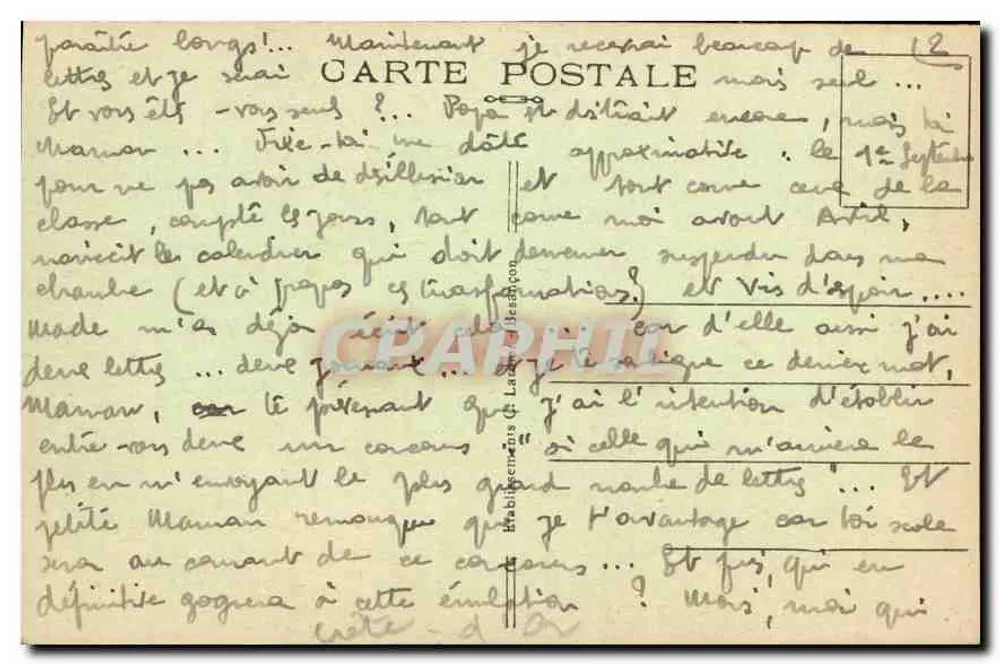 Dijon — Monument Bossuet — editor C. Laroche, n° 3532 - Verso