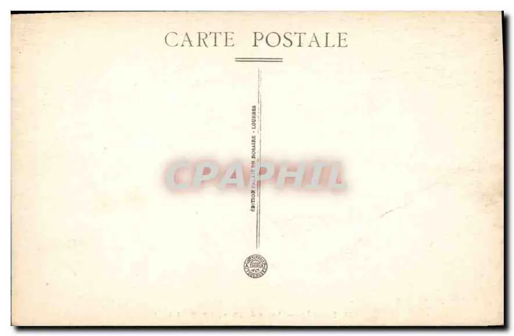 Lourdes — Valeia de Agelès vista do Pic du Jér — Edição Palais Postale, Lourdes, n°57 - Verso