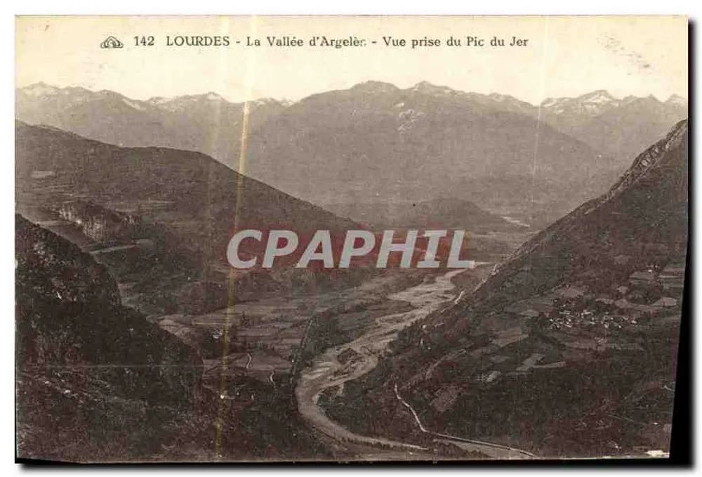 Lourdes - La Vallée d'Argelès - Ansicht vom Pic du Jer - Vorderseite