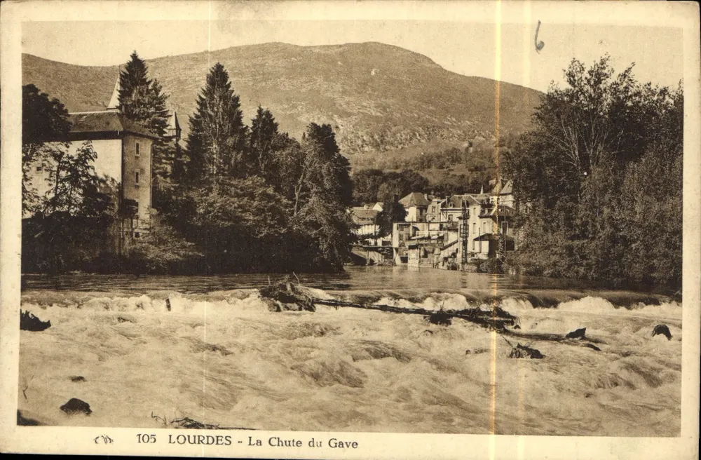 Lourdes - Spadek Gave — wydawca C. D. n° 105 - Awers