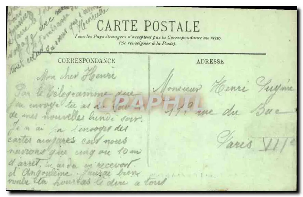 Lourdes — Blick auf den Gave aus der Grotte — LL. — Nr. 211 - Rückseite