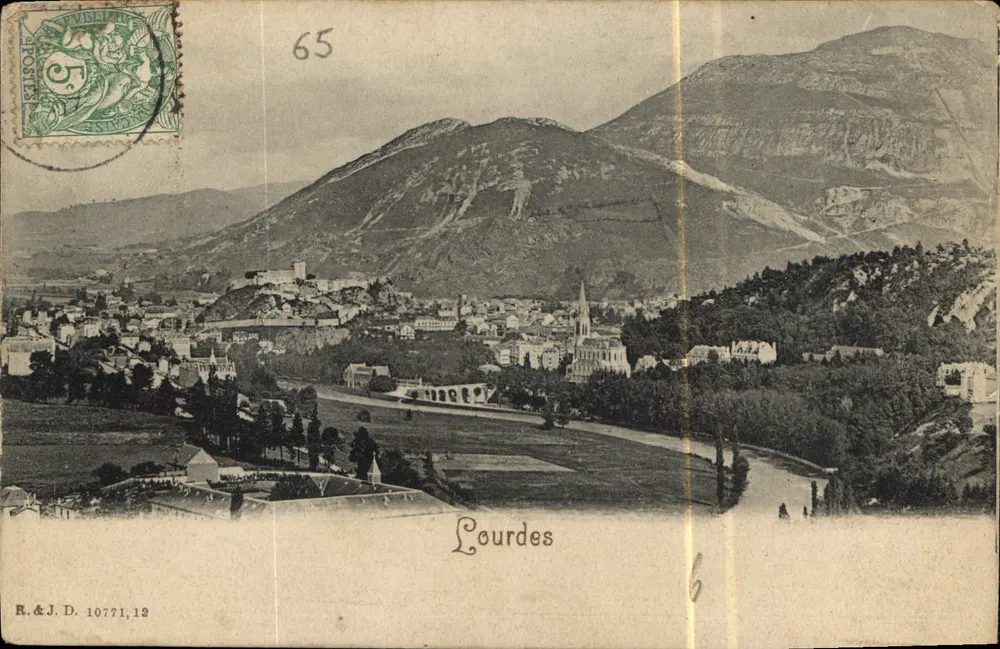 Lourdes — vista panorâmica — R.&J.D. 10771,12 - Frente