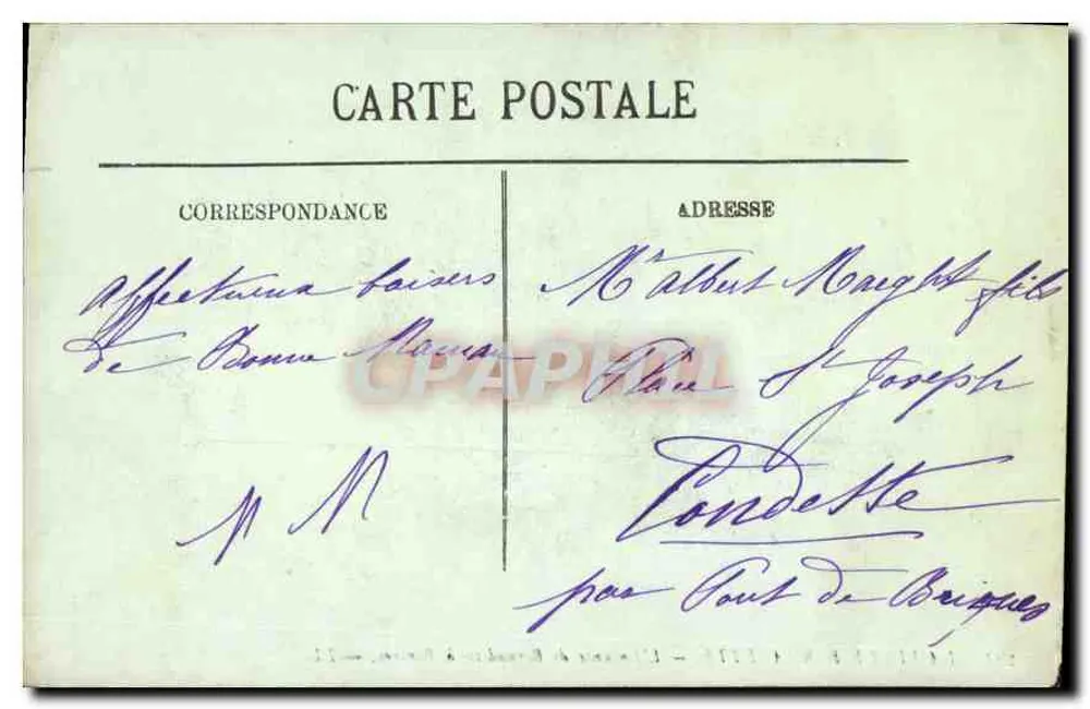 Die Kindheit von Bernadette in Bartrès — LL. — N° 291 - Rückseite