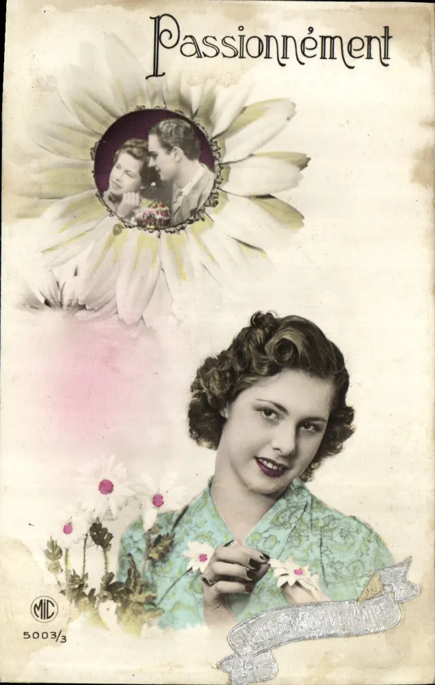 Donna con fiori — 'Passionatamente' — MIC n°5003/3 - Recto