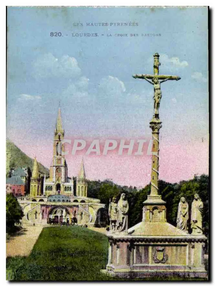 Lourdes - A Cruz dos Bretões — Photochromie Labouche Frères, Toulouse, n°820 - Frente