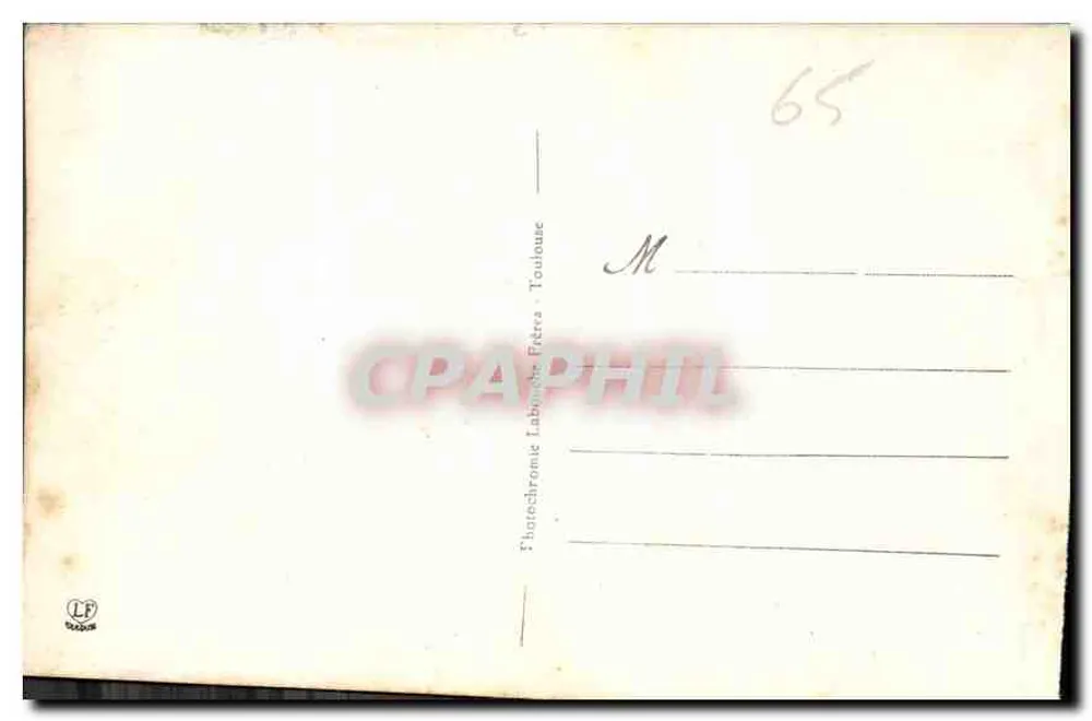 Lourdes — La Grotta e la Basilica — Fotocromica Labouche Frères Toulouse n°819 - Verso