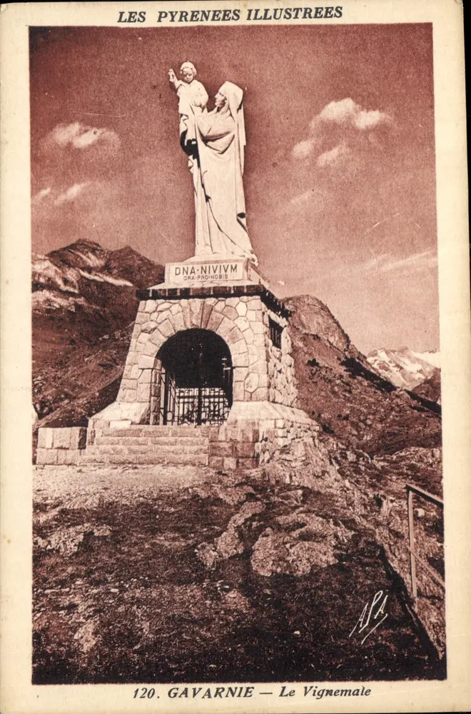 Le Vignemale — Gavarnie — Estátua de Nossa Senhora da Natividade — Les Pyrénées Illustrées, n°120 - Frente