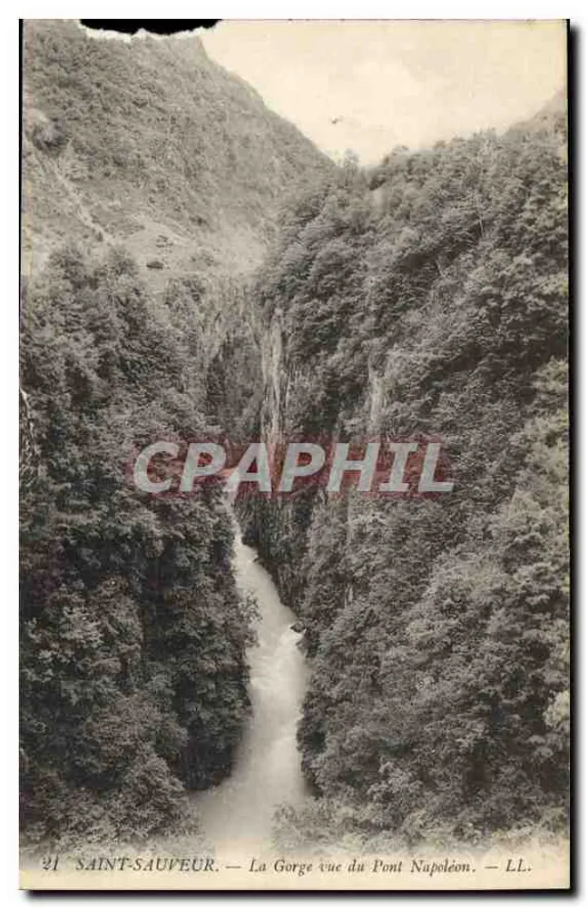Saint-Sauveur — Die Schlucht vom Napoleonbrücke aus gesehen — LL. - Vorderseite