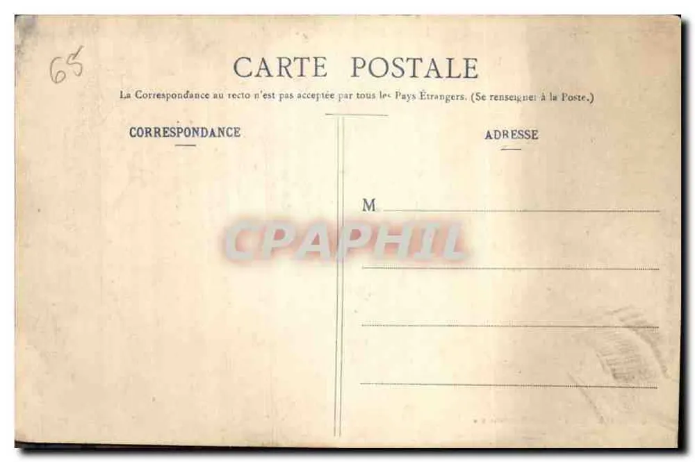 Bagnères-de-Bigorre - Lago Azul — Editor J. Danthis, Galeries Parisiennes - Verso