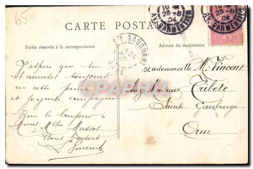 Cauterets (H.-Pyr.) — Cachoeira de Lutour — Editor desconhecido, n° 87 - Verso
