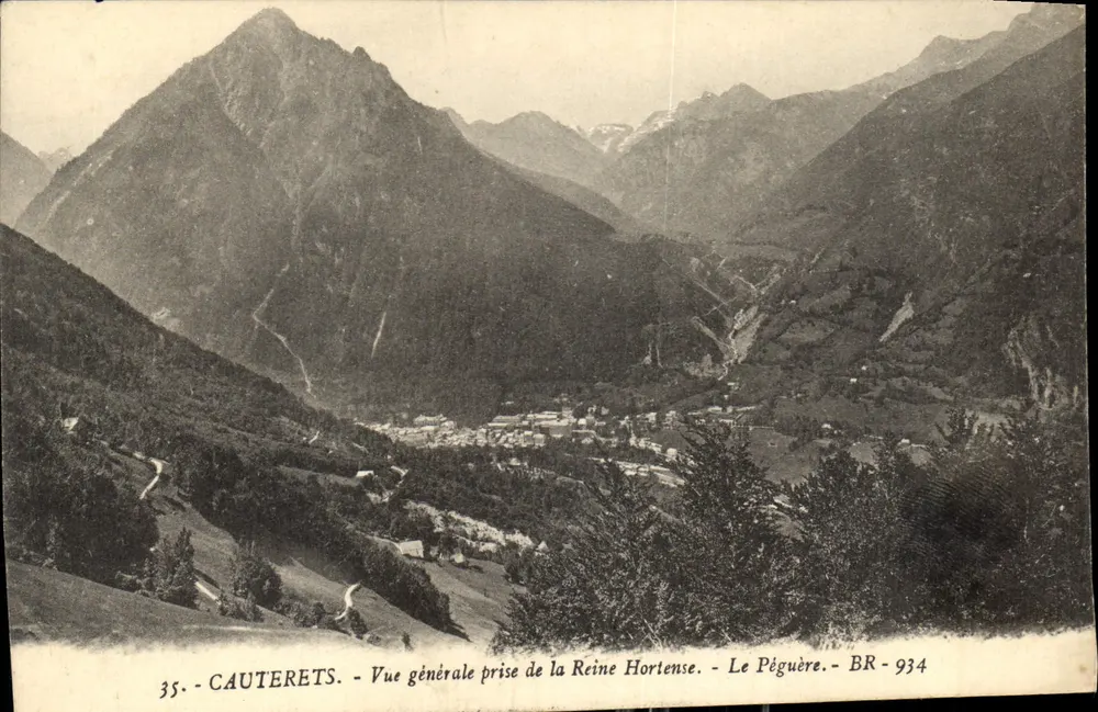 Cauterets — Allgemeiner Blick vom Königinnen Hortense — Le Pégüère — BR-934 - Vorderseite