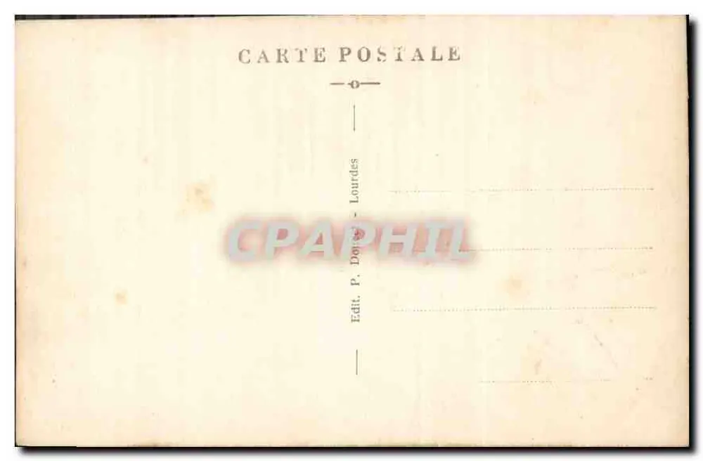 Lourdes - Die Basilika, Ansicht vom Schloss-Fort - P.D. - Rückseite