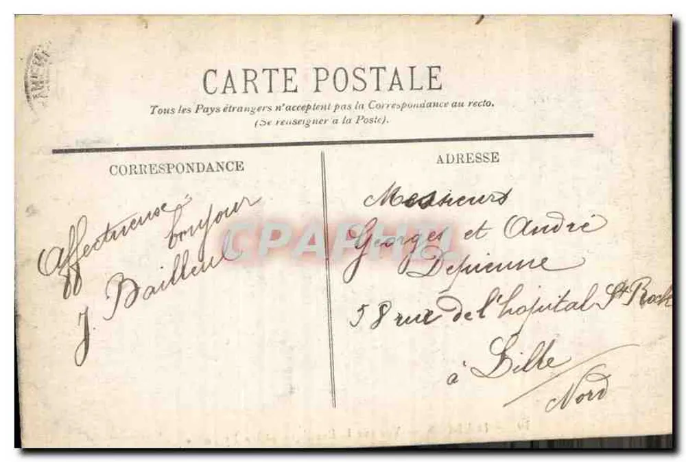 Lourdes — Blick auf die Basilika und die Pyrenäen — unbekannter Verlag, Nr. 10 - Rückseite