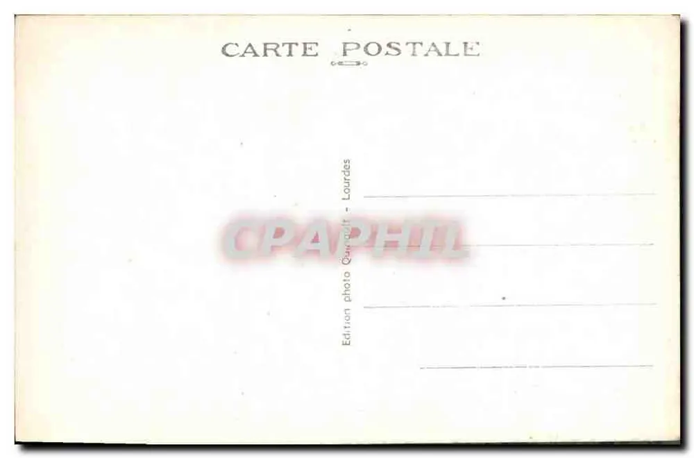 Lourdes — Die Basilika und die Berge — Photo Edition Qarrault - Rückseite