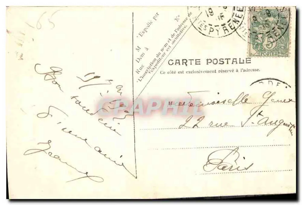 Lourdes — A Gruta e a Basílica — V.P. Paris, No. 27 - Verso