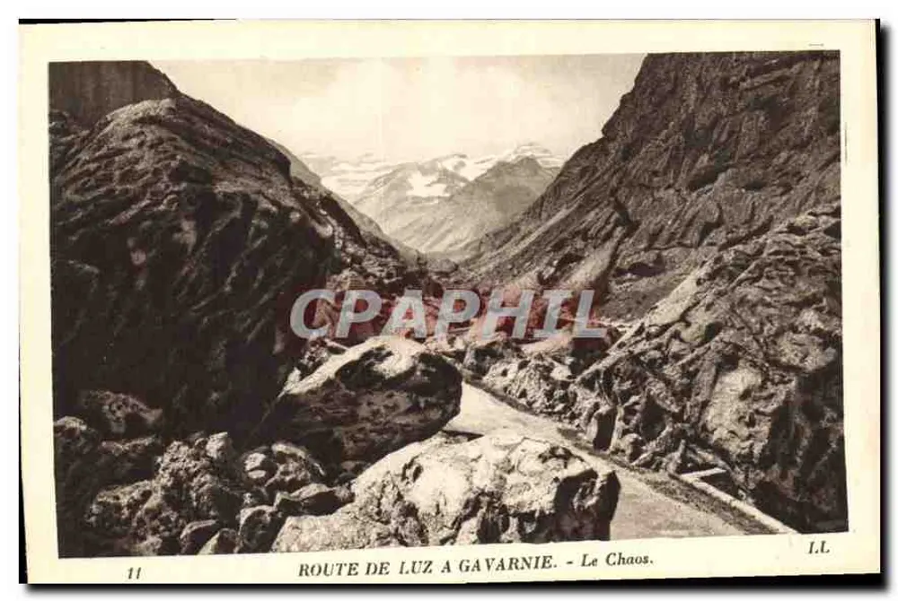 Straße von Luz nach Gavarnie — Das Chaos — I.L. n°11 - Vorderseite