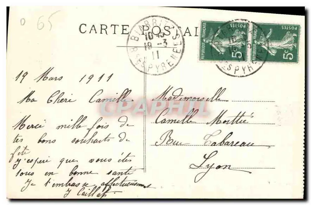 Lourdes — O Calvário Bretão — Edição F. V. n°21 - Verso